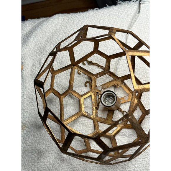 Sphere Shaped Hanging Light Home Decor Gift Idea Geometric Boho Modern Electric - Picture 13 of 16